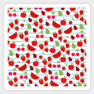 Summer Fruit Pattern Sticker